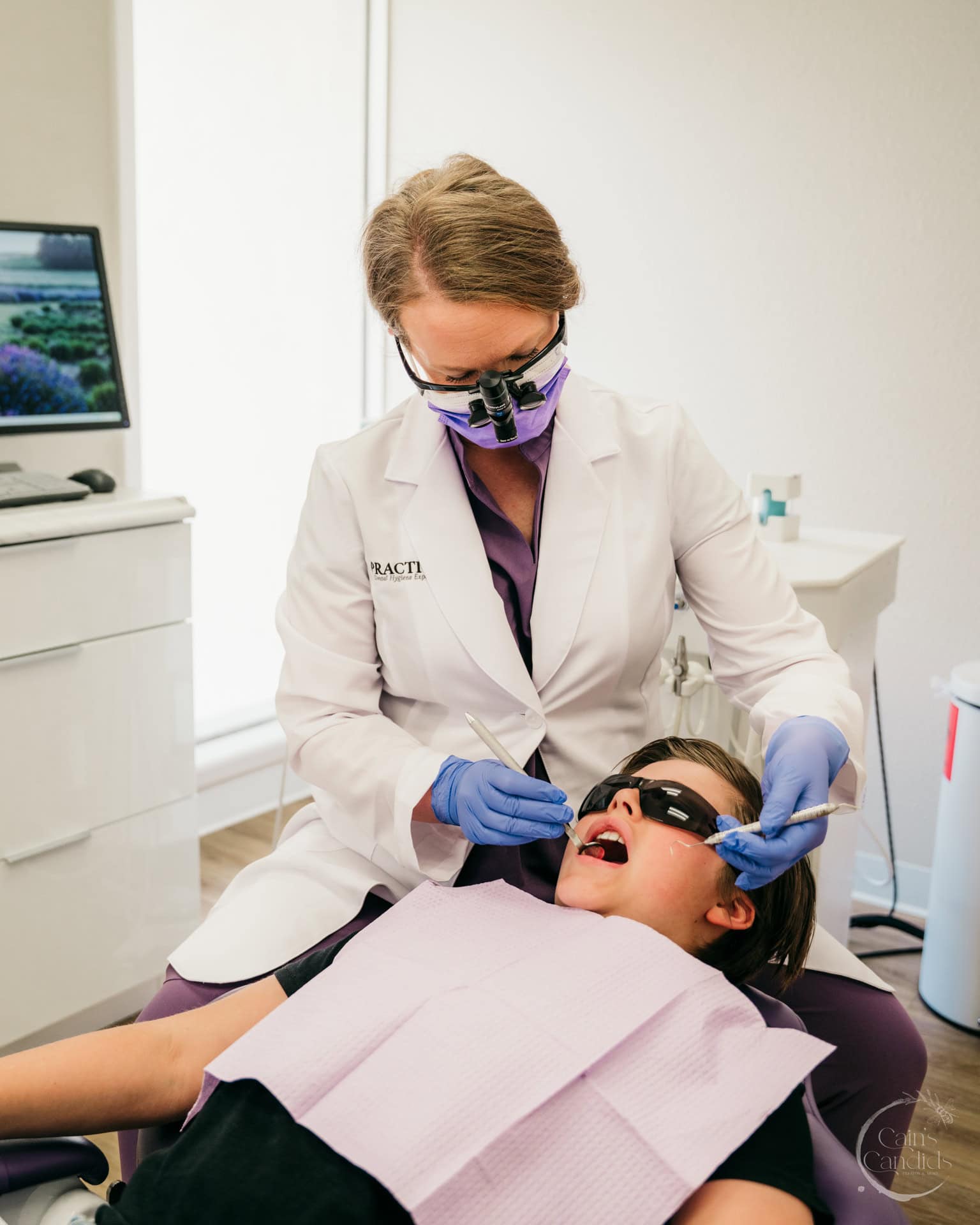 Dental tools and equipment in a clean clinic