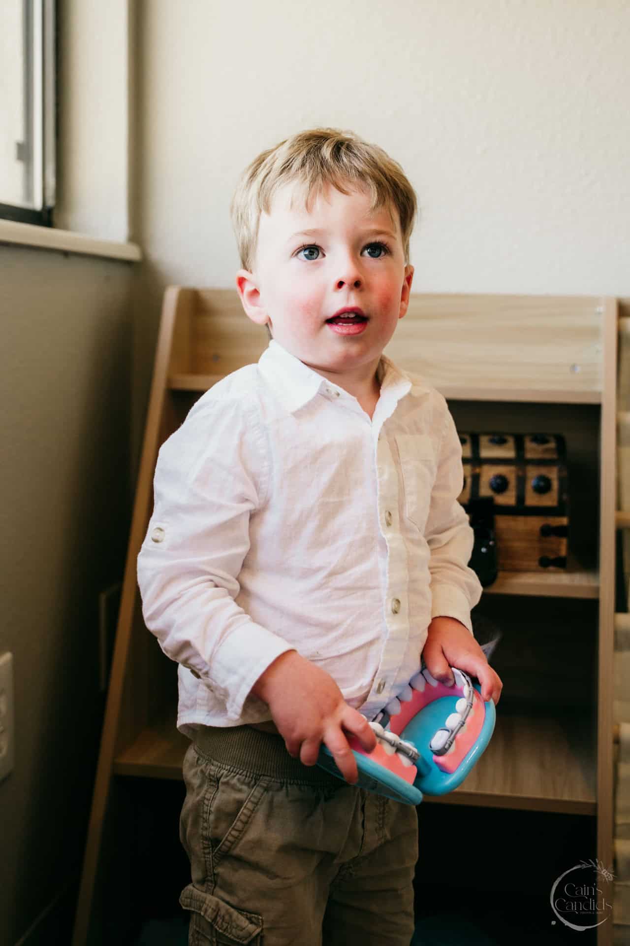 A vibrant dental hygiene scene featuring a clean toothbrush and fresh fruits