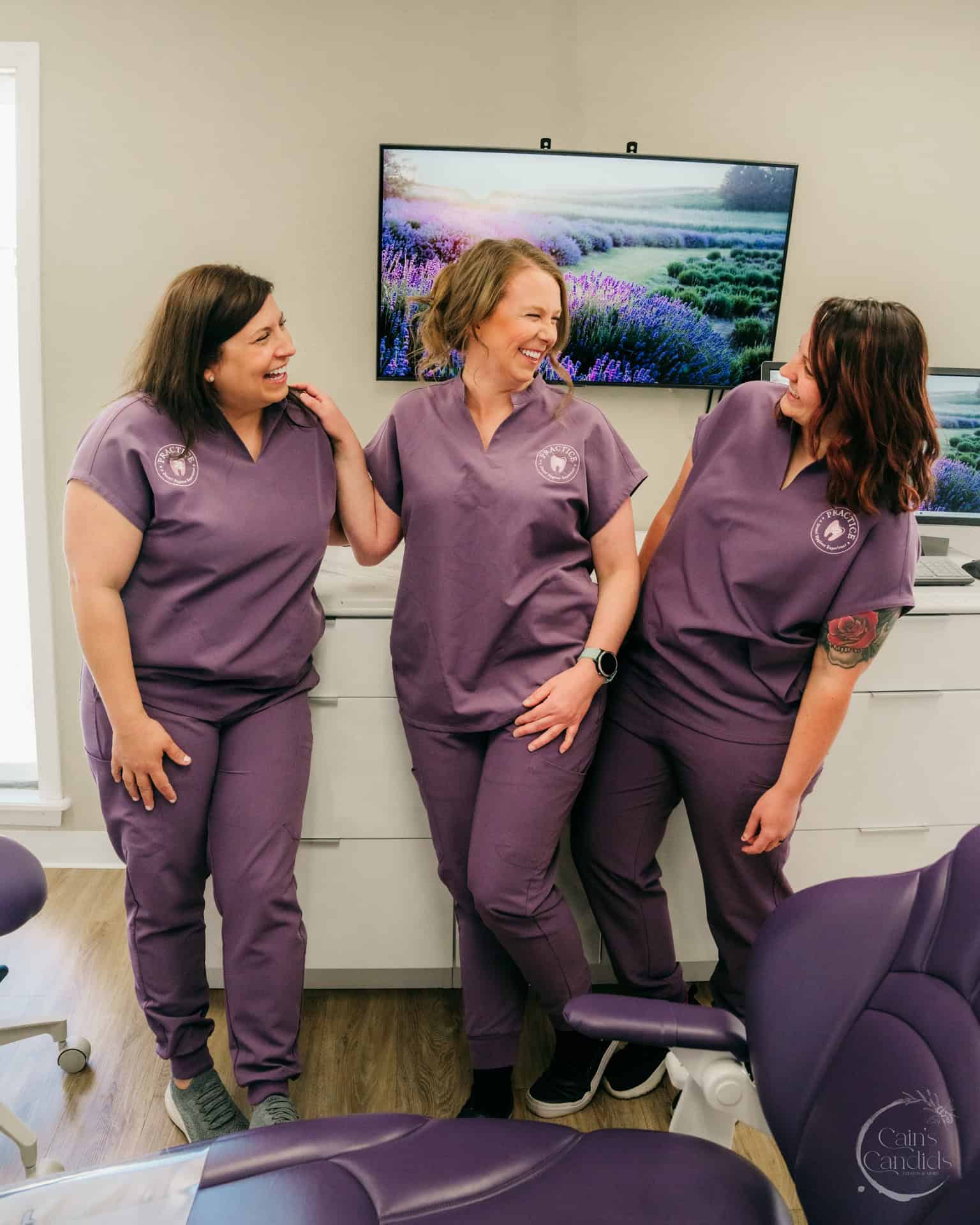 A clean dental office with dental tools ready for a cleaning