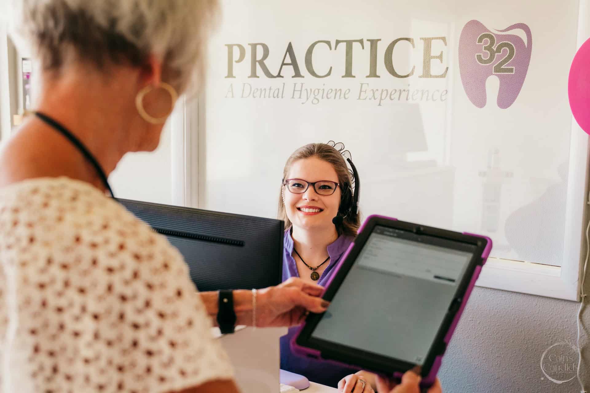 Dental office with hygienist tools and equipment