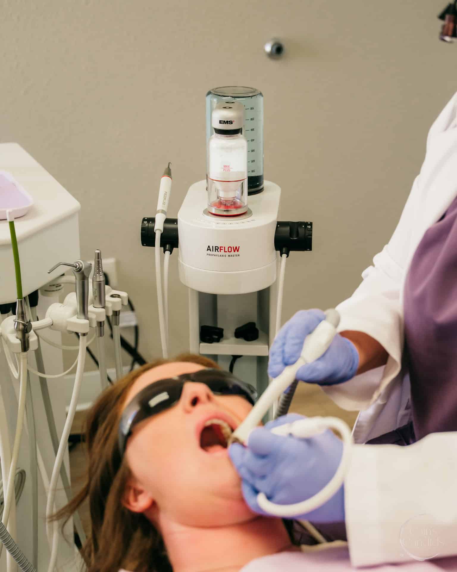 A serene dental office environment promoting self-care.
