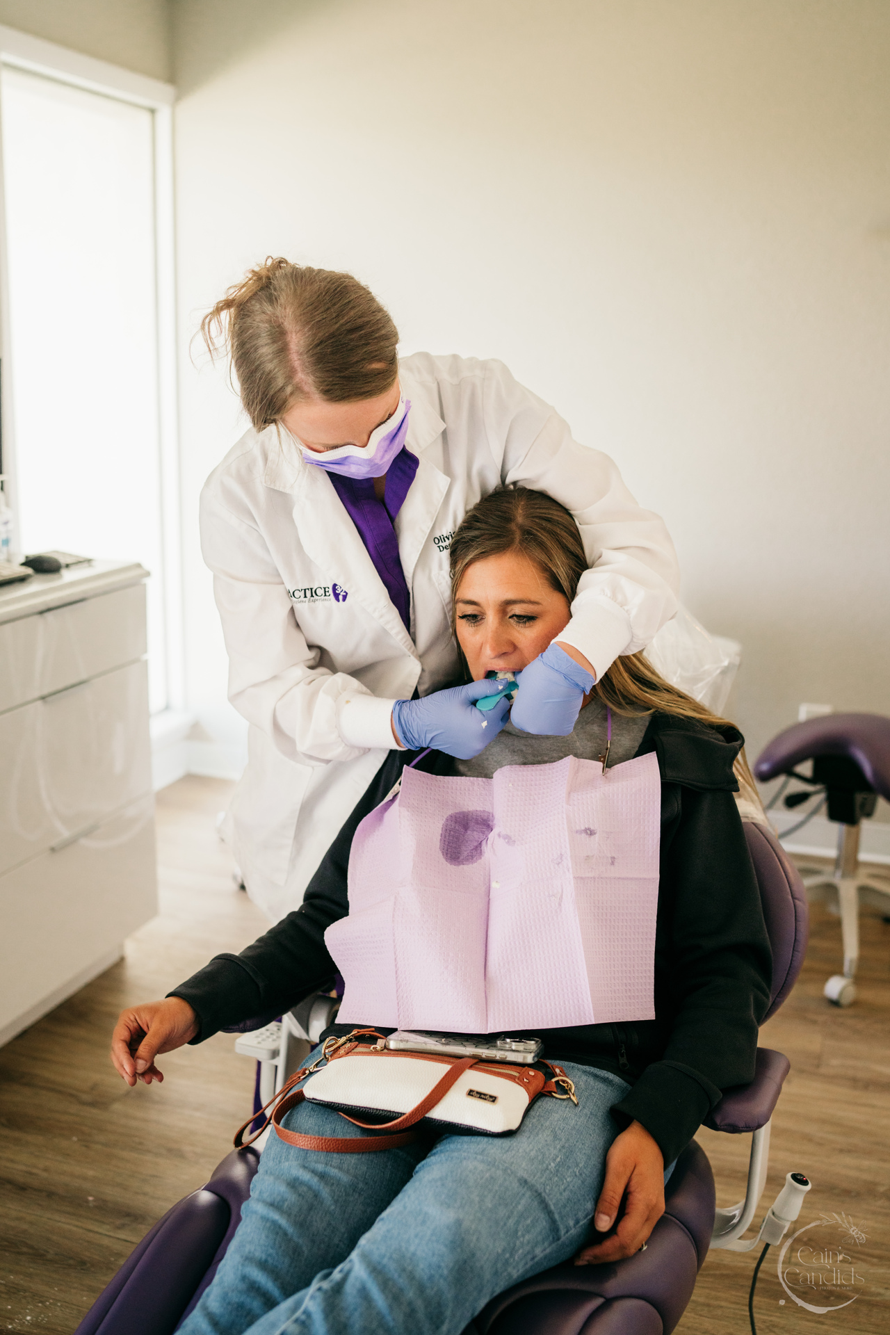 A calming dental office with headphones and music playlists